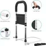 Bed rails with Grab Handle and Storage Pocket for the Elderly, Handicapped, or Pregnant Women. GrippLyfe