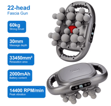 16- Head fascia gun frequency vibration body massage gun back and waist massager neck shoulder massager muscle masajeader GrippLyfe