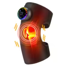 Portable Knee Massager for Arthritis Pain Relief with timer for hot compress and vibration GrippLyfe