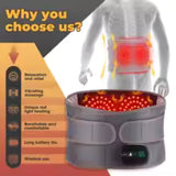 Cordless Massage belt - Lumbar support with red light therapy, heating, and vibration GrippLyfe