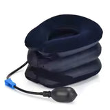 Cervical Neck Traction Device for chronic neck & shoulder alignment pain, inflatable trench collar for neck relief GrippLyfe.com