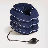 Cervical Neck Traction Device for chronic neck & shoulder alignment pain, inflatable trench collar for neck relief GrippLyfe.com