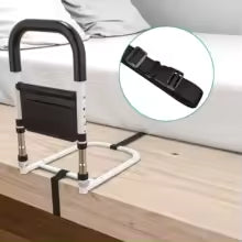 Bed rails with Grab Handle and Storage Pocket for the Elderly, Handicapped, or Pregnant Women. GrippLyfe