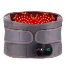 Cordless Massage belt - Lumbar support with red light therapy, heating, and vibration GrippLyfe
