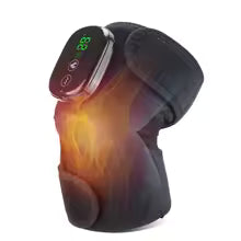 Portable Knee Massager for Arthritis Pain Relief with timer for hot compress and vibration GrippLyfe