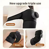 Portable wireless Joint Brace and Knee Massager with hot compress for Muscle Relaxation and Pain Relief - GrippLyfe